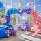 Blue Purple Balloon Arch Garland Kit, Purple Pink Blue Metallic Silver Balloons for Kids Birthday Hawaii Tropical Party Supplies Party Decorations
